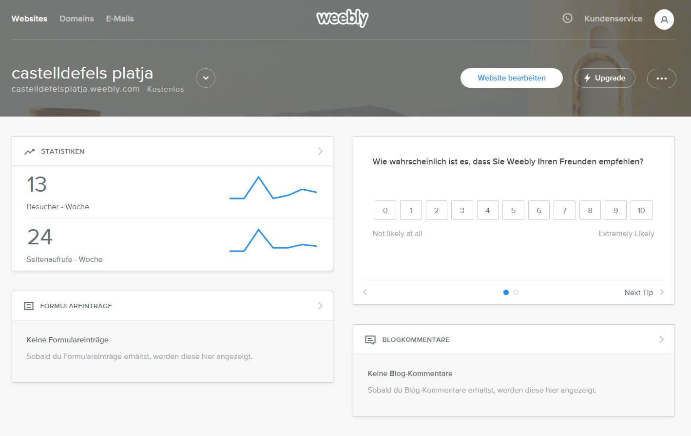 Weebly-Review-Dashboard