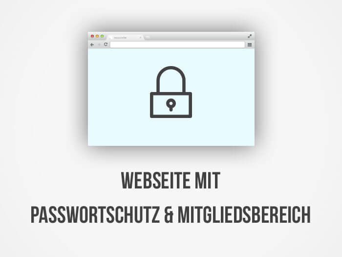 Webseite mit passwort