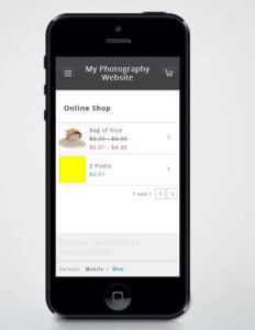weebly store mobile view
