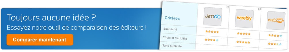 Comparer les outils de site web !