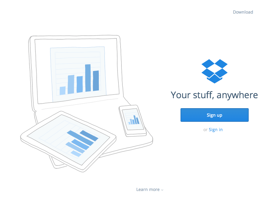 Dropbox CTA