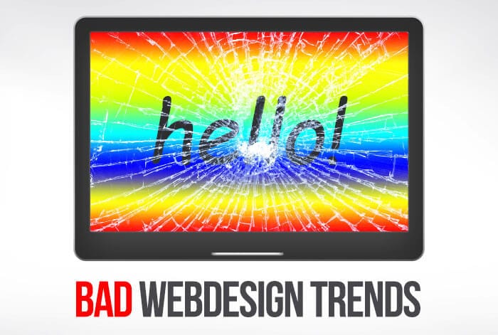 bad web design trends