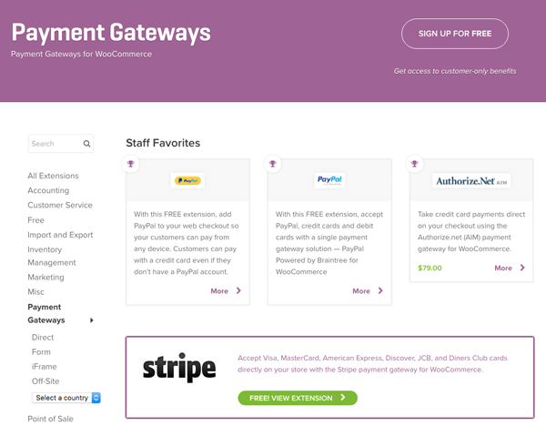 woocommerce payment gateways