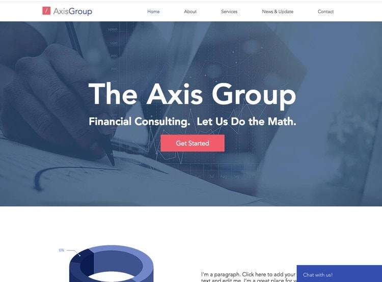 Plantilla Wix - Empresa de contabilidad