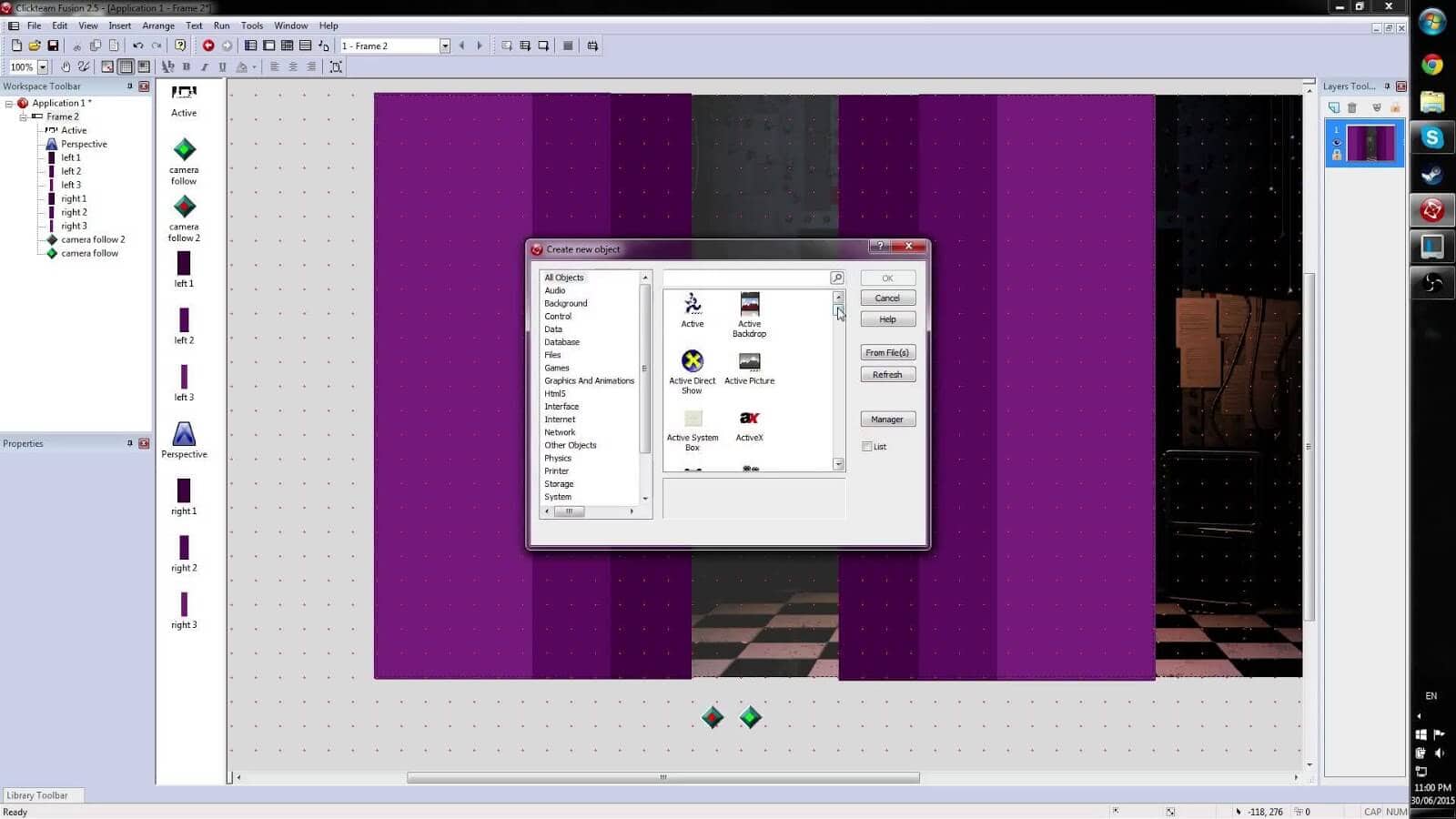 Clickteam Fusion 2.5 screenshot