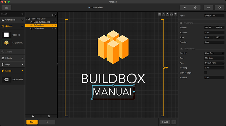buildbox screenshot