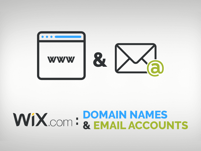 Wix domain name and email accounts