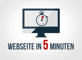 Webseite schnell erstellen in 5 minuten
