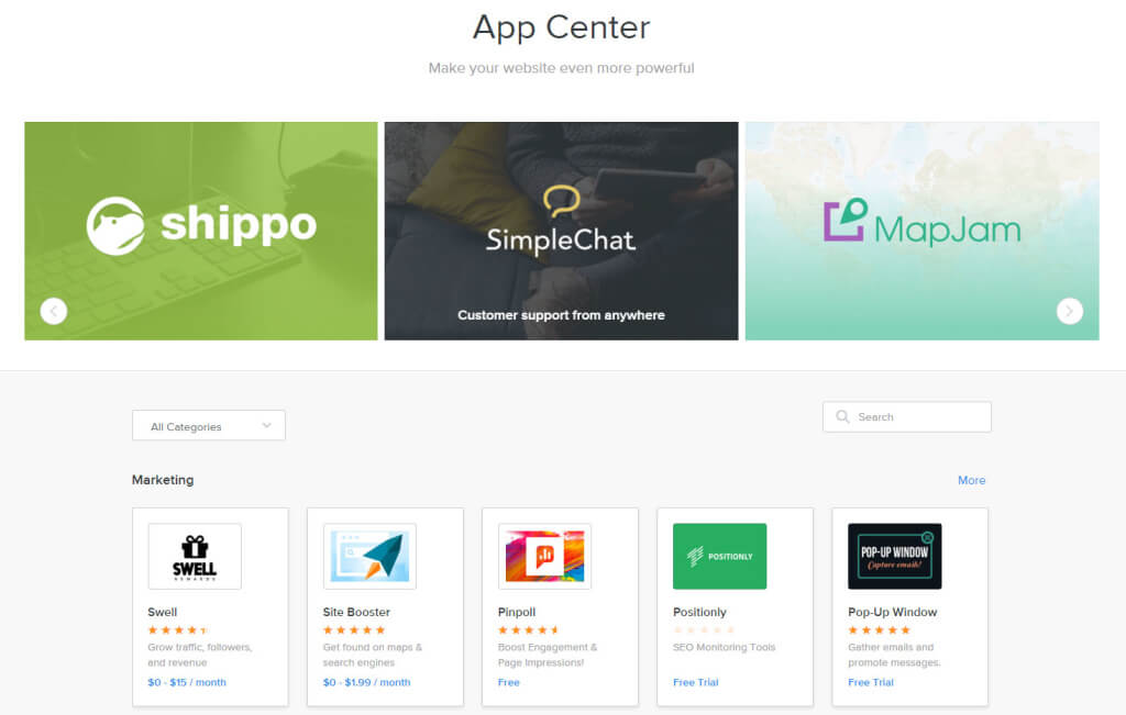 Weebly Review App Center