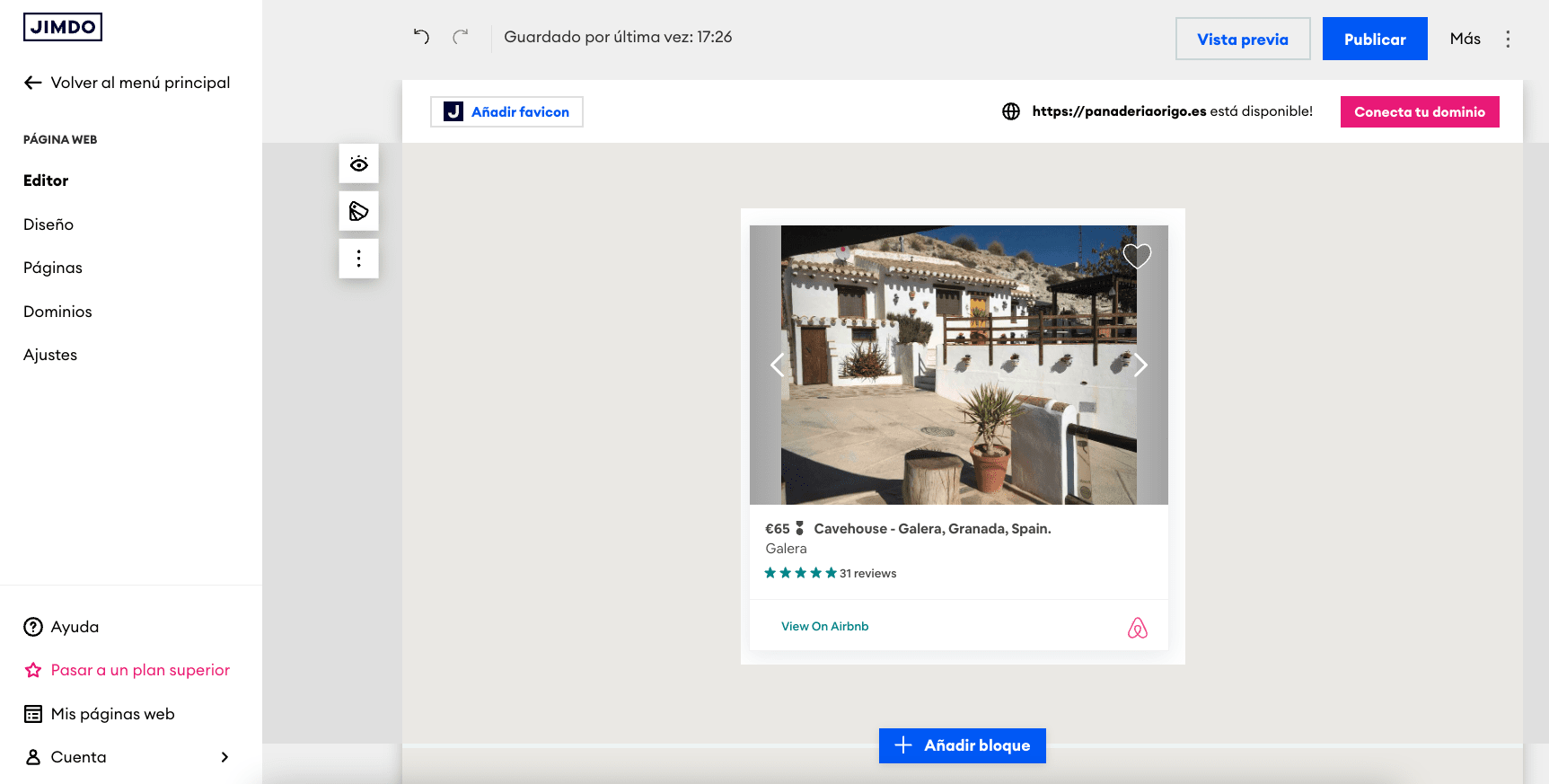 anuncio airbnb jimdo