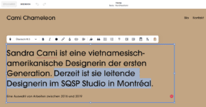 squarespace text bearbeiten