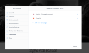 Sitios web multilingües con Webnode