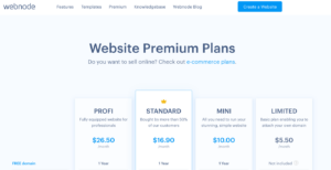 webnode prices