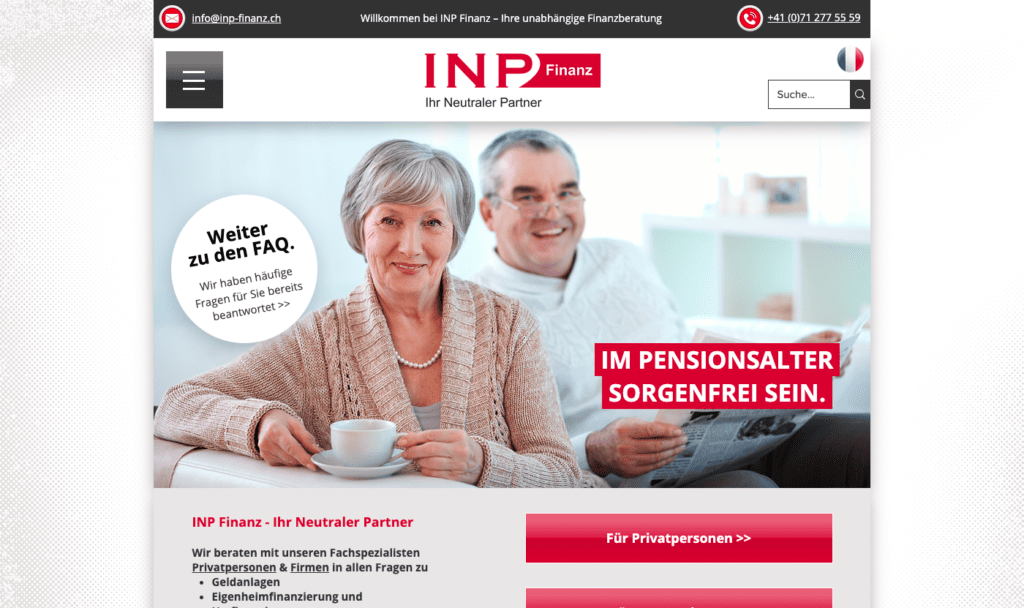 wix beispiel finanzen