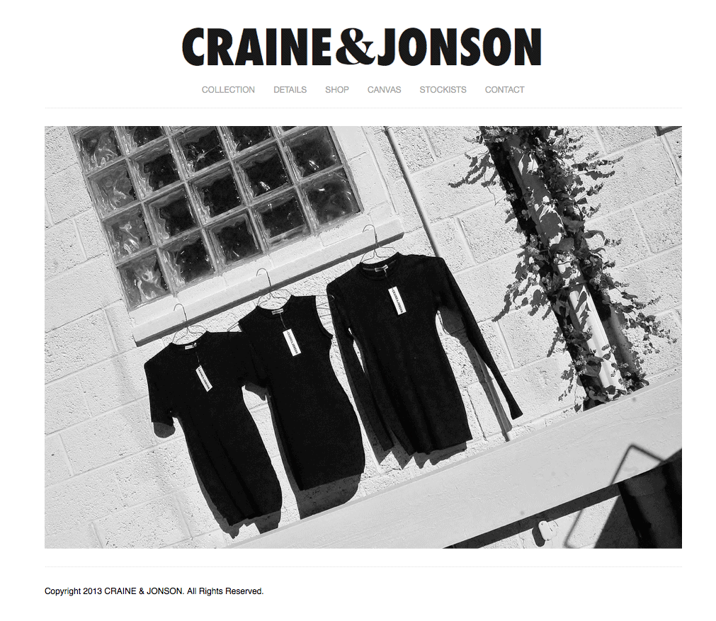 crainejonson squarespace example online store