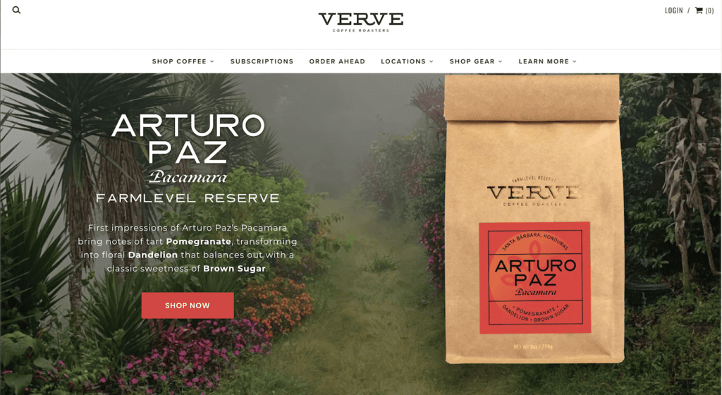 shopify example verve