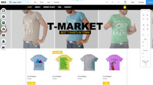 Editor ecommerce Wix