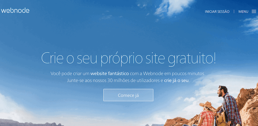 webnode criar site gratis