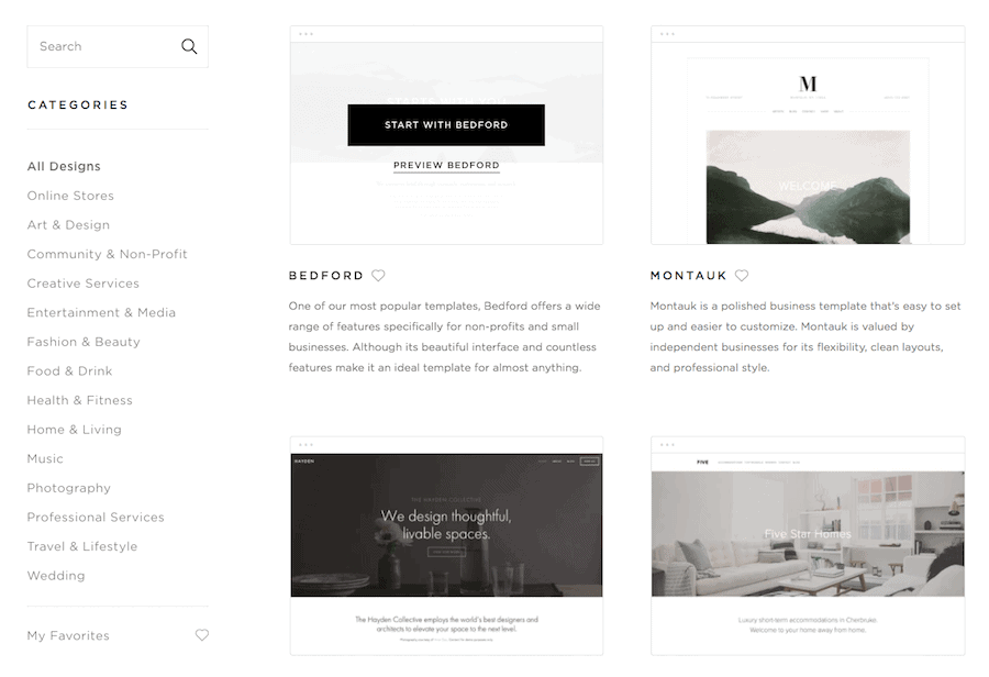 squarespace templates