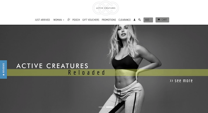Active Creatures: a Shopify store