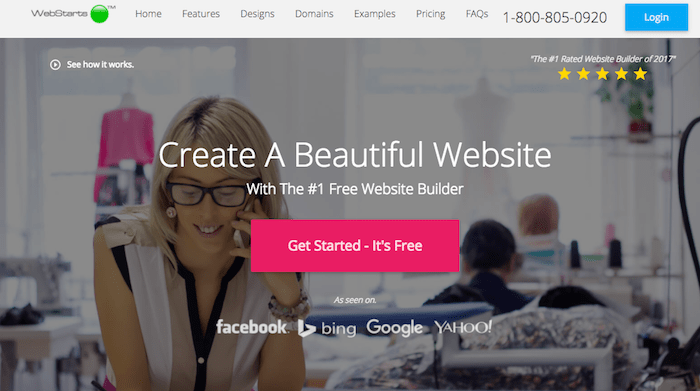 webstarts create free online store
