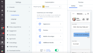 Livechat customization