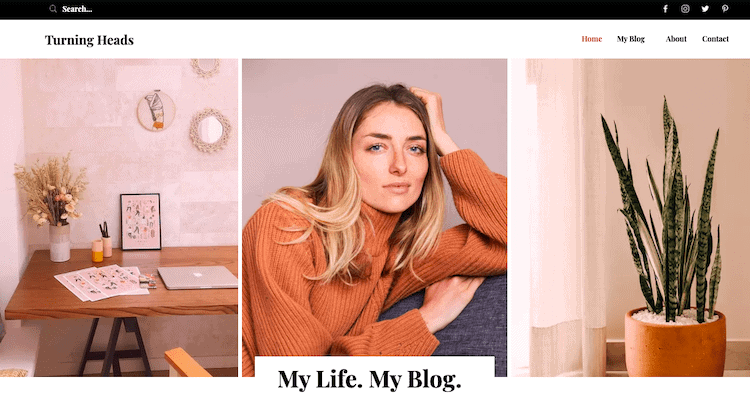 wix templates personal blog