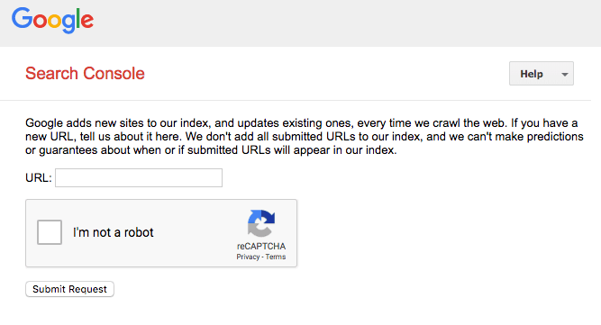 google submit URL