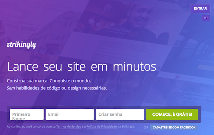 Criar Site ou Loja online Grátis