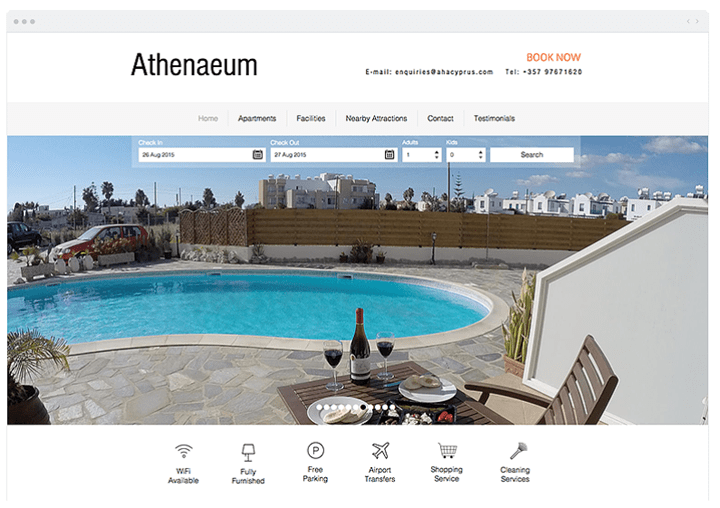 wix hotels example site3