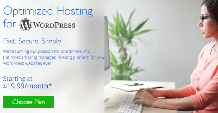 bluehost wordpress optimized hosting pricing