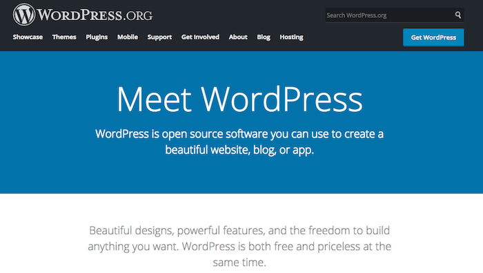 WordPress.org is an advanced solution to create a band website