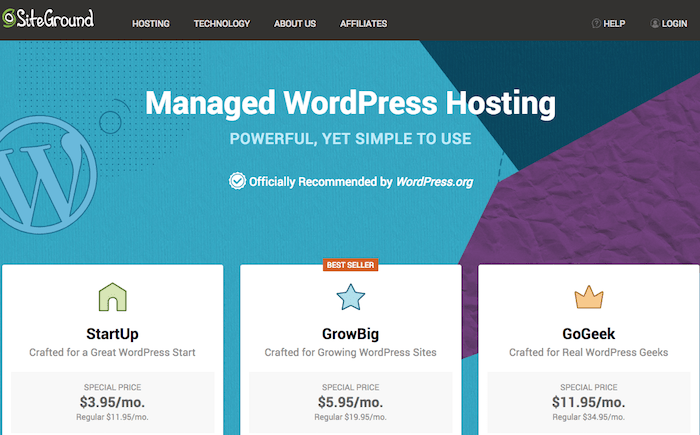 WordPress managed hosting provider