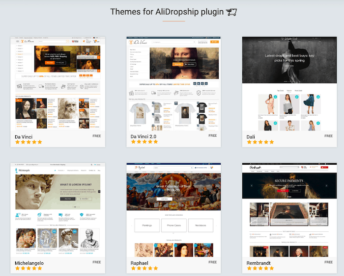 AliDropship themes