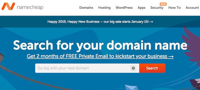 register your blog domain with namecheap