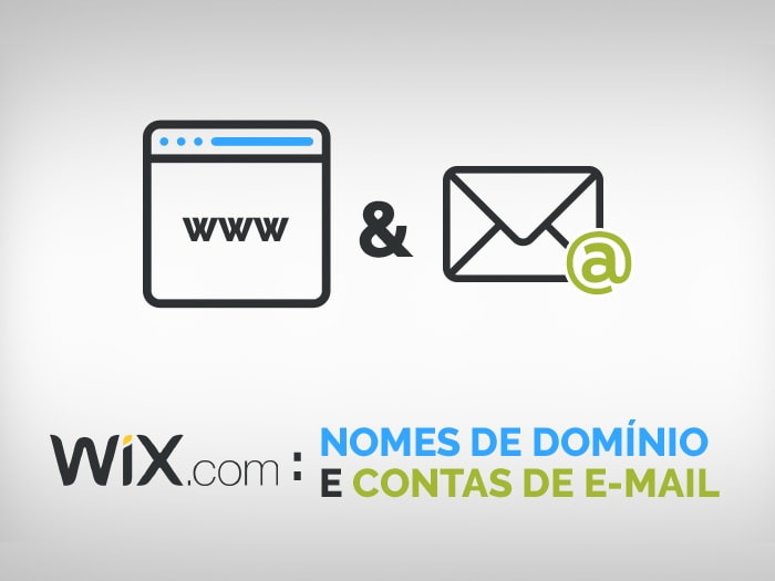 Nomes da domínio e contas de email da Wix.com