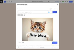 AI Image generator with WordPress.com