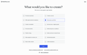 Creating a website with WordPress