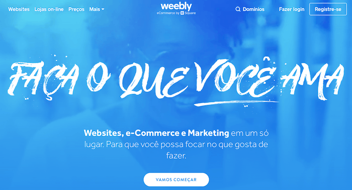 Weebly criador de sites