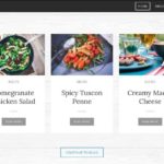 Weebly food blog template