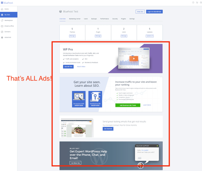 Bluehost Vs Godaddy - bluehost upsells