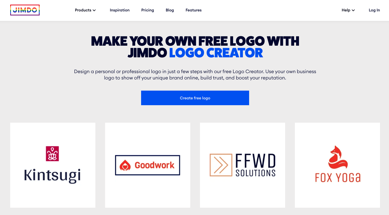 créer un logo jimdo