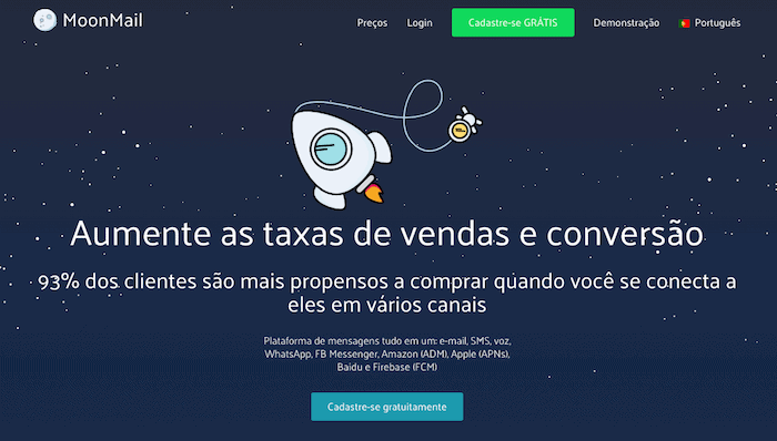 ferramenta email marketing moonmail