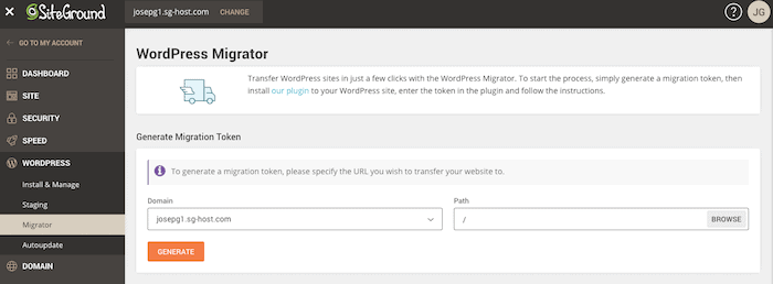 siteground migration plugin