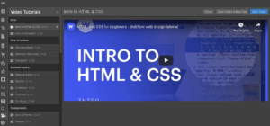 Webflow Tutorials