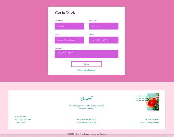 wix 31 form placement