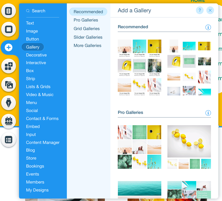 wix tutorial 26 add gallery