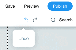 wix tutorial undo