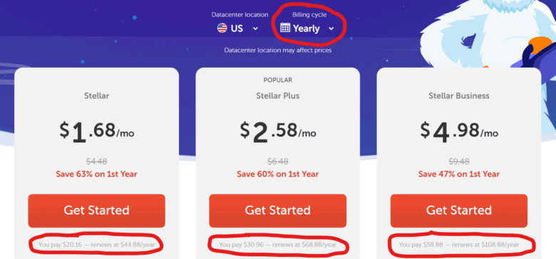 Namecheap Shared Hosting Introductory Prices