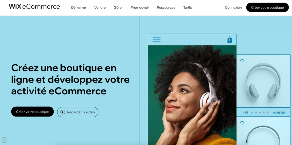 creer un site de vente en ligne avec wix